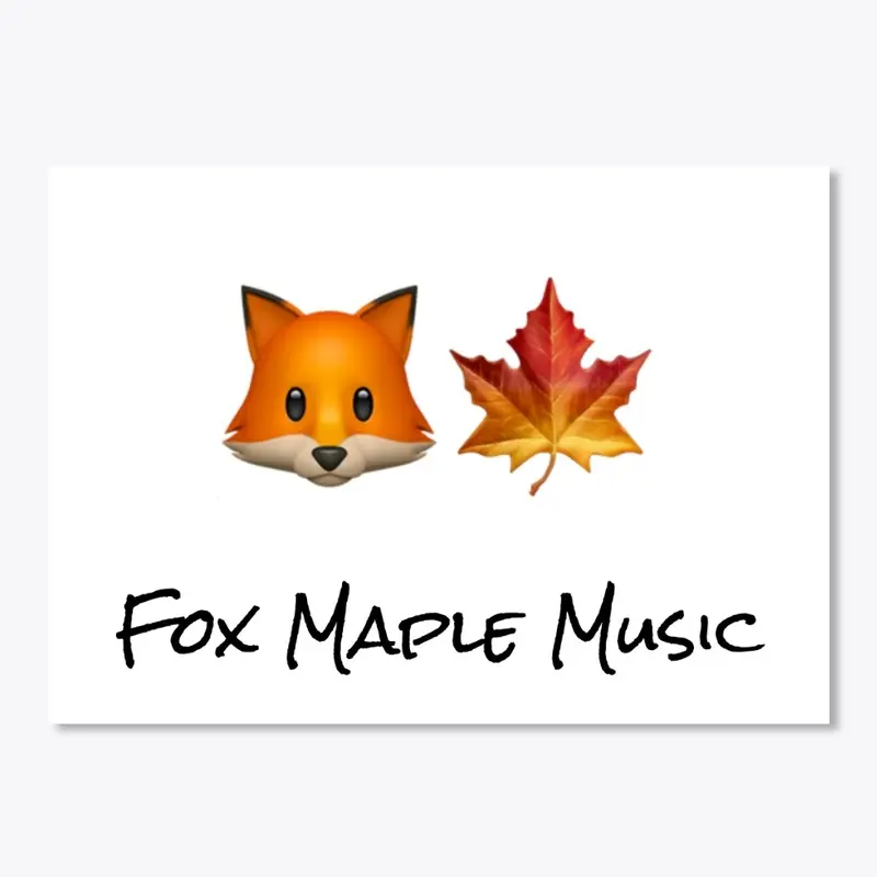 Fox Maple Sticker